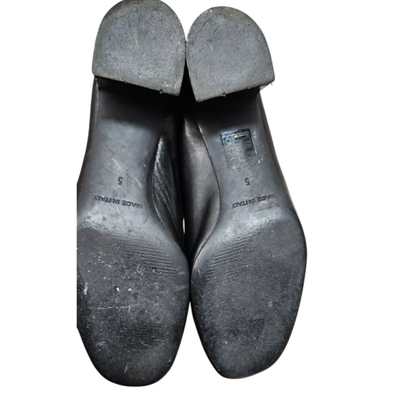 EVERLANE WOMENS SHOES Size  5 Black ALL LEATHER MADE IN ITALY - Picture 10 of 11